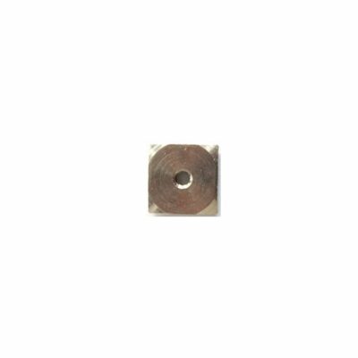 Platine laiton carrée 20×20 pour rail ABACO