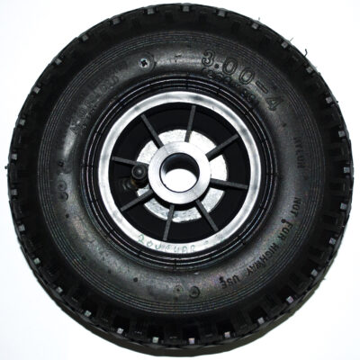 Roue de chariot 260 moyeu lisse D.25