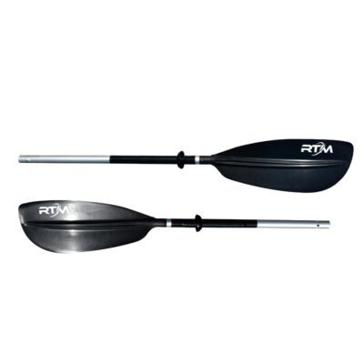 Elegance 215cm black aluminum paddle, detachable in 2 asymmetrical parts - Image 1